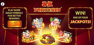 4 different jackpots in 88 Fortunes