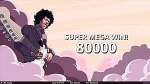 Super Mega Big Win at Jimi Hendrix Slot
