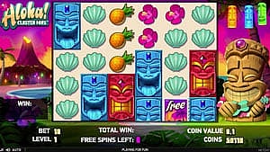 Free Spins Bonus in Aloha Cluster Pays