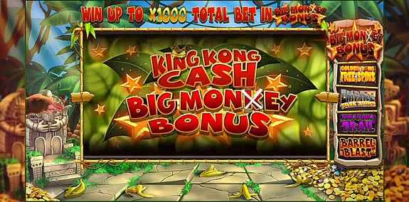 King Kong Cash big monkey bonus