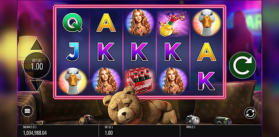 Ted slot game main page