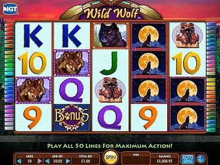 Wild Wolf casino slot game
