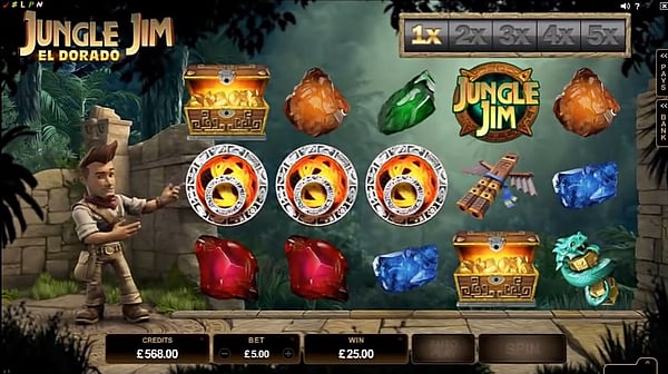 Jungle Jim El Dorado slot free spins