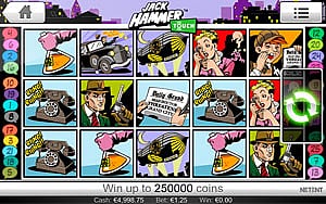 Jack Hammer Slot game features