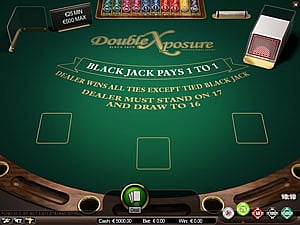 Blackjack Double Exposure Table Game by Netent