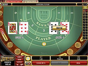 Baccrat Table Game from Microgaming