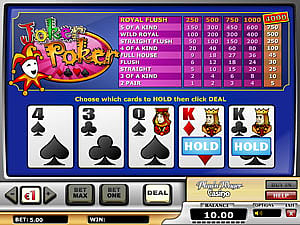 Joker Poker Pro Video Poker from Play N Go
