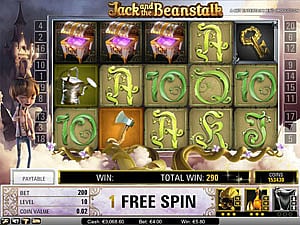 Free Spins Feature in Jack and the Beanstalk