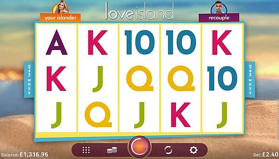 why play love island slot machine