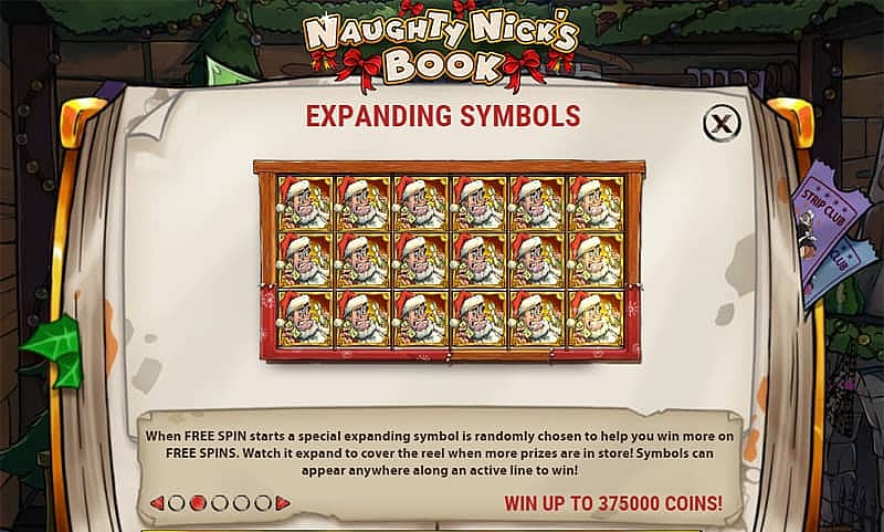 Naughty Nicks Book Slot expanding symbols 