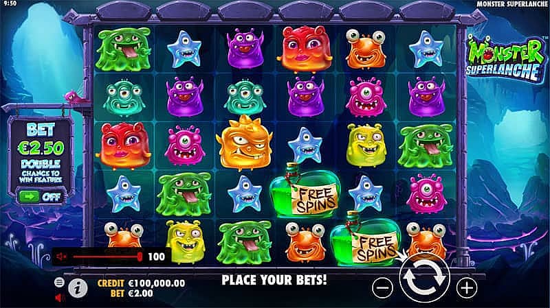Monster Superlanche Slot Base Game