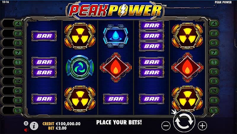 Play Peak Power Slot for Free or Real Money at PlayFrank Online Casino
