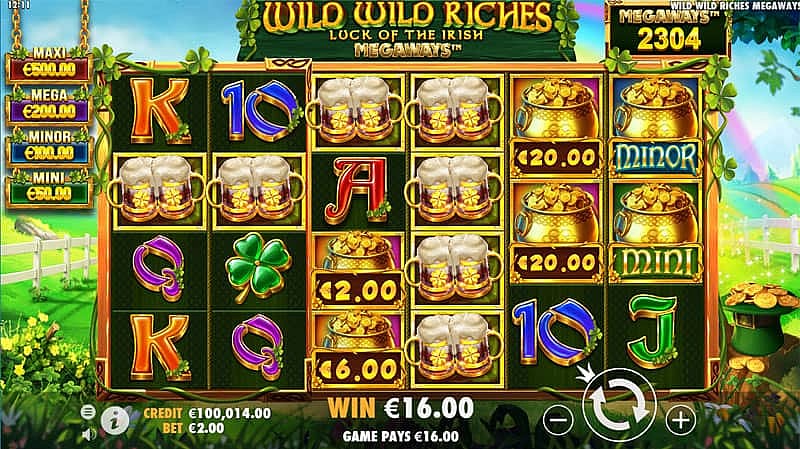 Play Wild Wild Riches Megaways Slot for Free or Real Money at PlayFrank Online Casino