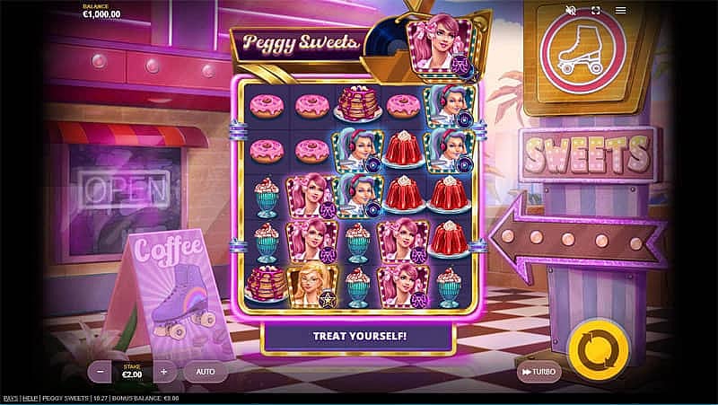 Peggy Sweets Online Slot: Base Game