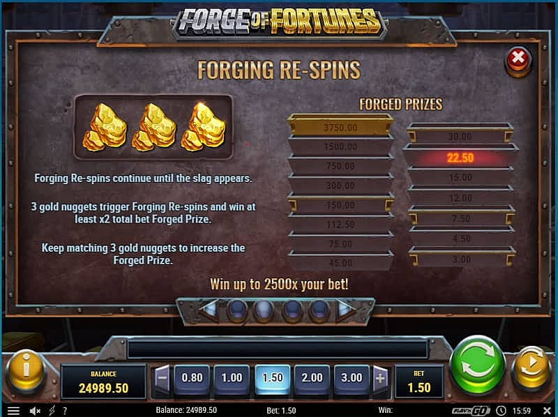 Forge of Fortunes: Forging Re-Spins