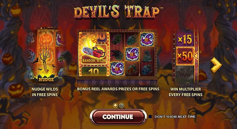Devil’s Trap Slot Opening Screen