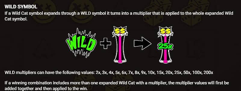 RIP City slot: Wild Cat Symbol expands with multiplier 