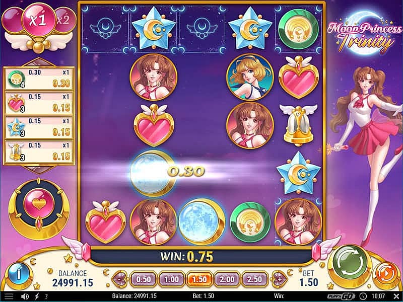 Moon Princess Trinity Slot - PlayFrank Casino