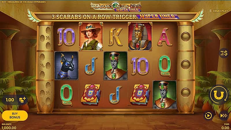 Treasures of the Dead Slot Base Game