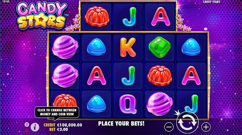 Play Candy Stars Slot for Free or Real Money at PlayFrank Casino