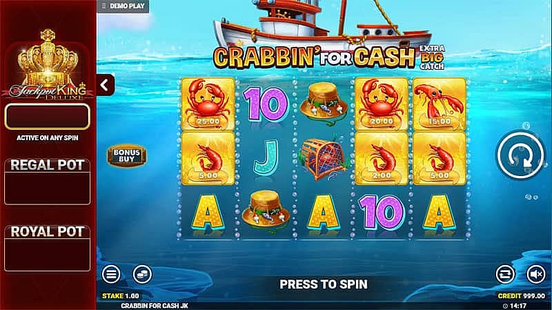 Crabbin’ for Cash Jackpot King Slot 