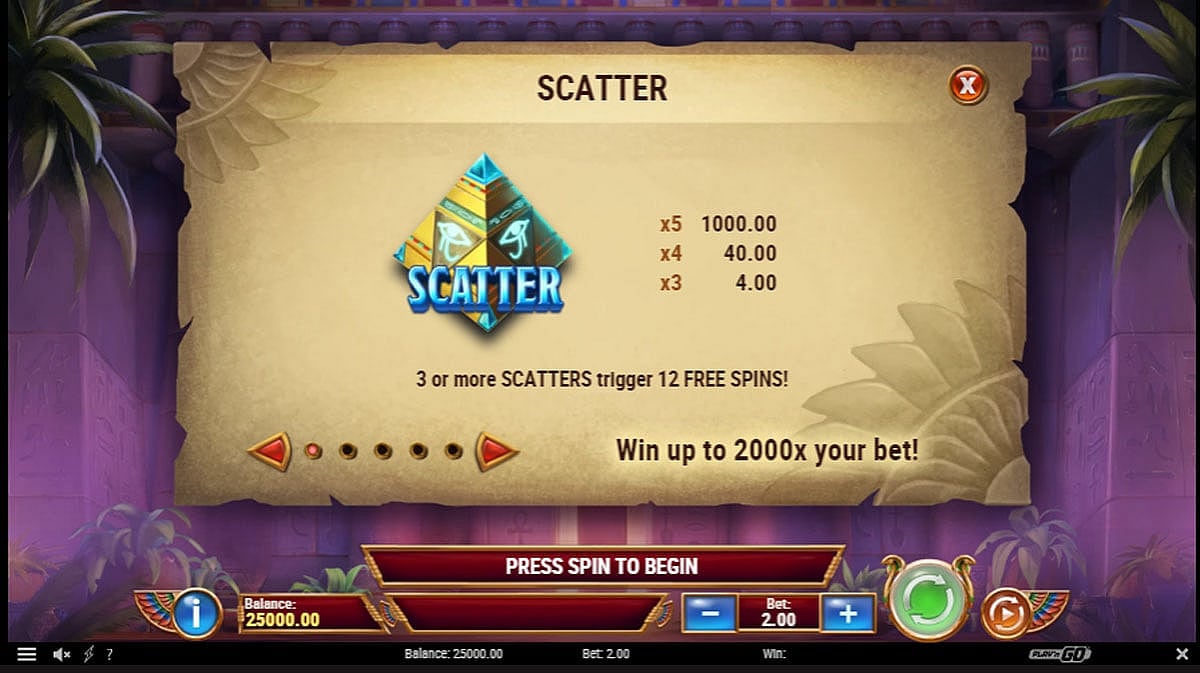 Eye of Atum Slot: Scatters and Free Spins