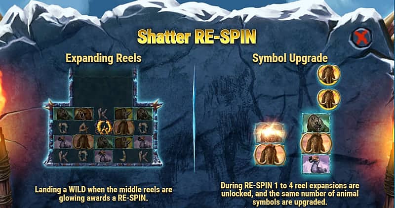 Mount M Slot by Play’n GO - Shatter Respin Feature
