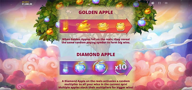 Happy Apples Slot - Golden Apples - Diamond Apples