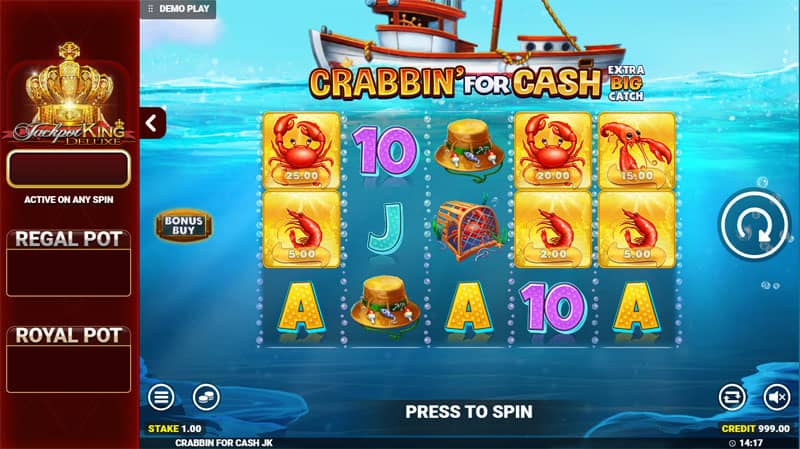 Crabbin for Cash Extra Big Catch Jackpot King